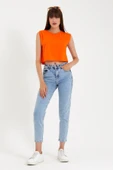 Süperlife Kadın Regular Fit Crop Tişort SPR22TSK128 - 8