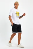 Süperlife Erkek Bisiklet Yaka Regular Fit N Baskılı Tişort SPR22TS113 - 5