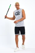 Süperlife Erkek Bisiklet Yaka Regular Fit NYC Baskılı Tişort SPR22TS124 - 1