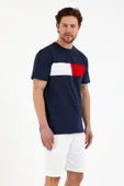 Süperlife Erkek Bisiklet Yaka Regular Fit Garnili  Tişort SPR22TS111 - 1