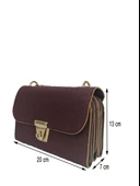 Liva 815 Fermuarlı Toka Kilitli Kadın El Omuz Çapraz Çanta thumbnail 3