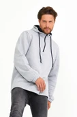 Süperlife Erkek Kapşonlu Regular Fit Yarım Fermuarlı İnce Sweatshirt SPR22SW170 - 10