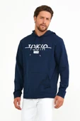 Süperlife Erkek Kapşonlu Regular Fit Tokyo Baskılı İnce Sweatshirt SPR22SW164 - 1
