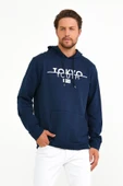 Süperlife Erkek Kapşonlu Regular Fit Tokyo Baskılı İnce Sweatshirt SPR22SW164 thumbnail 5