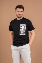 Sarar Interview O Yaka Siyah T-shirt - 2