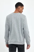 Süperlife Erkek Bisiklet Yaka Regular Fit Air Baskılı İnce Sweatshirt SPR22SW131 - 11