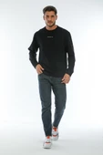 Süperlife Erkek Bisiklet Yaka Regular Fit Brooklyn Baskılı İnce Sweatshirt SPR22SW132 - 4
