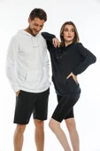 Süperlife Erkek Kapşonlu Slim Fit Brooklyn Basklı İnce Sweatshirt SPR22SW103 - 1