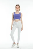 Süperlife Kadın Crop Örme Slim Fit  Atlet-Tişort SPR21Y19 - 9