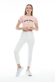 Süperlife Kadın Newyork Baskılı  Slim Fit  Tişort  SPR21Y15 - 4