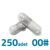 Büyük Boy Şeffaf Boş İlaç Kapsülü 00'' 250 Adet-1000mg Helal Sertifikalı thumbnail 1