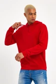 Süperlife Erkek Kapşonlu Regular Fit İnce Sweatshirt SPR 20K55 - 3