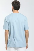 Süperlife Erkek Bisiklet Yaka Slim Fit Air Baskılı Tişort SPR21Y23 - 11