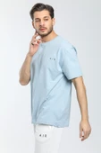 Süperlife Erkek Bisiklet Yaka Slim Fit Air Baskılı Tişort SPR21Y23 - 10