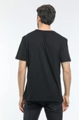 Süperlife Erkek Bisiklet Yaka Slim Fit Air Baskılı Tişort SPR21Y23 - 7