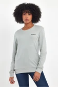 Süperlife Bisiklet Yaka Uzun Kollu Dar Kalıp İnce Sweatshirt SPR21K18 - 1