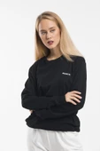 Süperlife Bisiklet Yaka Uzun Kollu Dar Kalıp İnce Sweatshirt SPR21K18 - 4