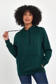 Süperlife Kadın Kapşonlu Regular Fit Baskılı İnce Sweatshirt SPR21K61 - 4