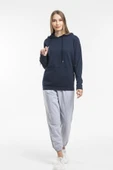 Süperlife Kadın Kapşonlu Regular Fit İnce Sweatshirt spr21k55 - 5
