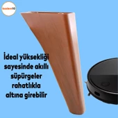 Linden Lüks Mobilya Kanepe Tv Ünitesi Koltuk Ayağı 20 Cm Kahverengi Oval Konsol Ayakları thumbnail 2