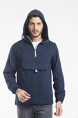 Süperlife Erkek Kapşonlu Yarım Fermuarlı İnce Sweatshirt SPR 20K52 - 9