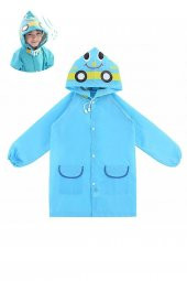 himarry Mavi Çocuk Yağmurluk Karikatür Desenli Su Geçirmez - 1