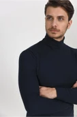 Süperlife Balıkcı Yaka Uzun Kollu Dar Kalıp İnce Erkek Sweatshirt SPR 2019K21 - 7