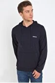 Süperlife Kapşonlu Uzun Kollu Baskılı Dar Kalıp İnce Erkek Sweatshirt 2019K26 - 11
