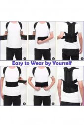 Çift Balenli Bel Ve Sırt Korsesi Dik Durus Spor Bel Sırt Omuz Kambur Önleyici Korse thumbnail 2