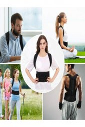 Çift Balenli Yeni Dik Durus Korse Kambur Önleyici Ortobedik Bel Sırt Omuz Korse skolyoz Destek thumbnail 1