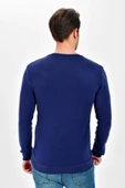 Süperlife V Yaka Uzun Kollu Dar Kalıp İnce Erkek Sweatshirt SPR 2019K19 - 11