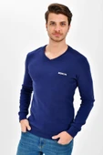 Süperlife V Yaka Uzun Kollu Dar Kalıp İnce Erkek Sweatshirt SPR 2019K19 - 9