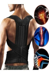 Dik Duruş Korsesi Kadın Erkek Omuz Korse Ve Sırt Destek Bel Kamburluk Önleyici Korseler Balenli thumbnail 1