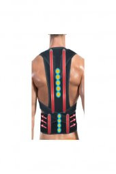 Dik Duruş Korsesi Medikal Korse Dik Tutan Korse Dik Duruş Yeleği Balenli Manyetik Omuz Sırt Korsesi thumbnail 2