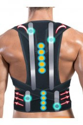 Ortopedik Dik Duruş Korsesi Balenli Manyetik Kamburluk Önleyici Korse Erkek Sırt Korsesi thumbnail 5