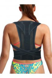 Unisex Siyah Balenli Manyetik Duruş Düzeltici Dik Duruş Korsesi thumbnail 1