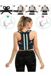 Ortopedik Dik Duruş Korsesi Kamburluk Önleyici Unisex Balenli Manyetik Korse thumbnail 3