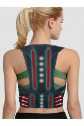 Yenilikçi Tasarım Unisex Siyah Balenli Manyetik Duruş Düzeltici Dik Duruş Korsesi thumbnail 7