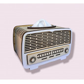 NOSTALJİK RADYO GÖRÜNÜMLÜ PEÇETELİK ÇEKMECELİ - 3