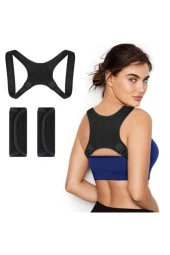 2 Adet Kamburluk Önleyici Dik Duruş Korsesi Spor Seyahat Ofis Ev thumbnail 3