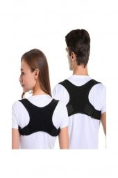 Yeni Nesil Dik Duruş Korsesi Kamburluk Önleyici Terletmez Korse Unisex Siyah thumbnail 2