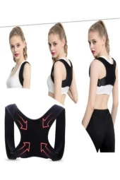 Spor Yeni Nesil Dik Duruş Korsesi Bel Omuz Kamburluk Önleyici Sırt Kemeri Aparatı thumbnail 3