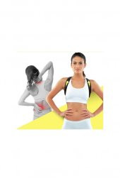 Deri Desenli Dik Durus Korsesi Kadın Erkek Ayarlanabilir Omuz Destekli Kamburluk Dik Duruş Korsesi thumbnail 1