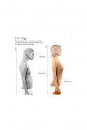 Vücut Dik Duruş Omuz Sırt Bel Korsesi Medikal Ortopedik Posture Kamburluk Önleyici Yelek Desenli thumbnail 5