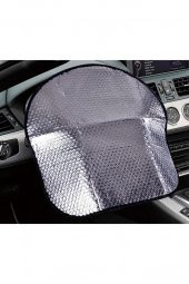 Araç Direksiyon Güneşliği Araba Oto Direksiyon Güneşlik Direksiyon Güneş Koruyucu Kılıf thumbnail 5