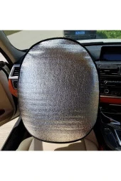 Oto Direksiyon Güneşliği Araç Araba Direksiyon Kılıfı Koruma Örtüsü Güneşlik Gölgelik thumbnail 1