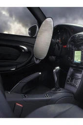 Oto Direksiyon Güneşliği Araç Araba Direksiyon Kılıfı Koruma Örtüsü Güneşlik Gölgelik thumbnail 3