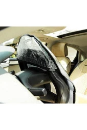 Araç Direksiyon Güneşliği Araba Oto Direksiyon Güneşlik Direksiyon Güneş Koruyucu Kılıf thumbnail 1