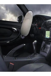 Araç Direksiyon Güneşliği Araba Oto Direksiyon Güneşlik Direksiyon Güneş Koruyucu Kılıf thumbnail 2