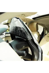 Oto Direksiyon Güneşliği Araç Araba Direksiyon Kılıfı Koruma Örtüsü Güneşlik Gölgelik thumbnail 2